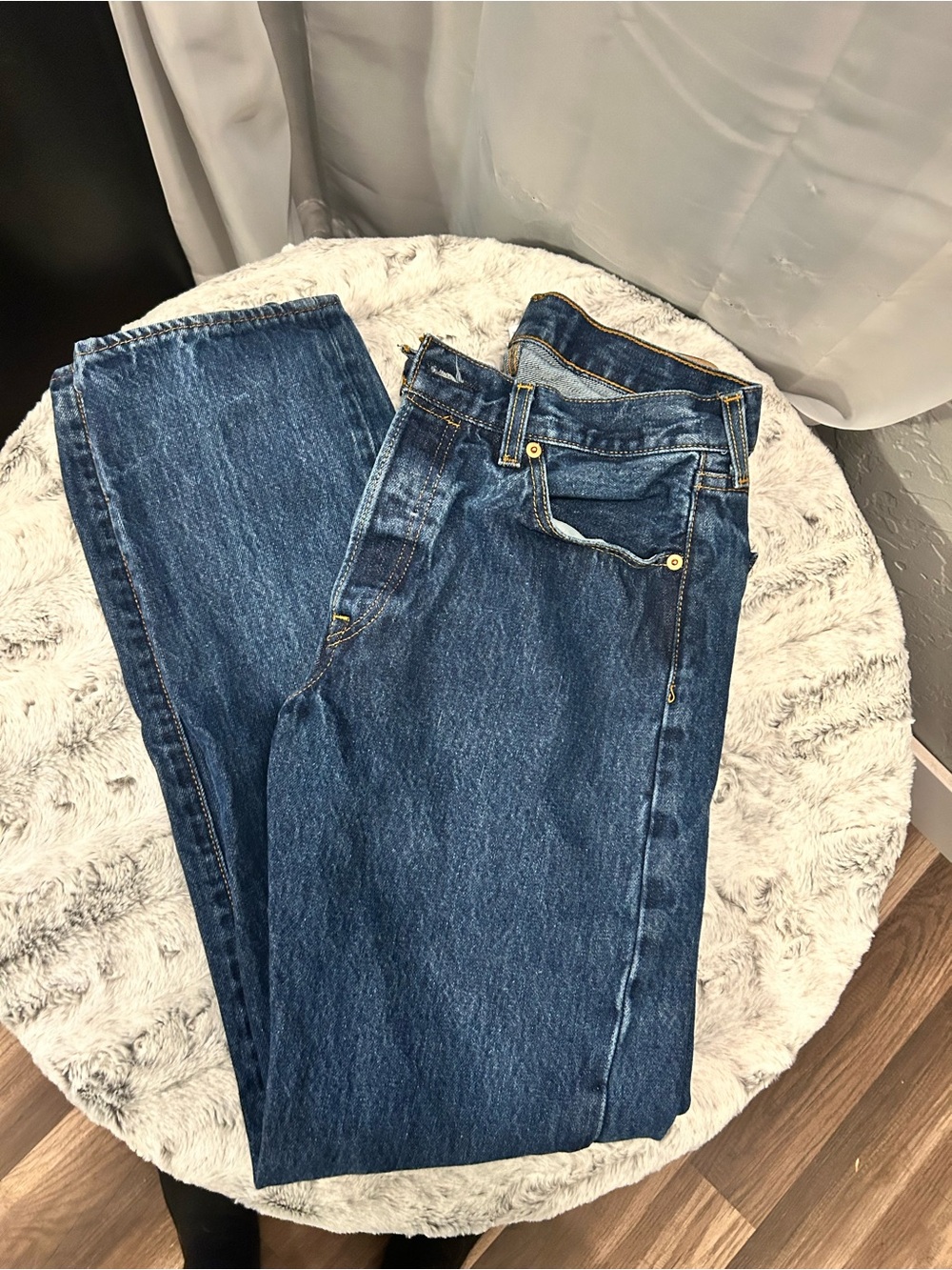 Levi's Dark Blue Straight Men Jeans